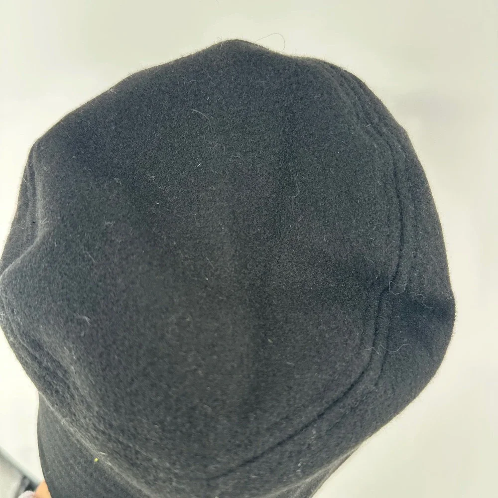 Steve Madden Black Bucket Hat Gold Logo SMA-1288 One Size‎ New With Tags